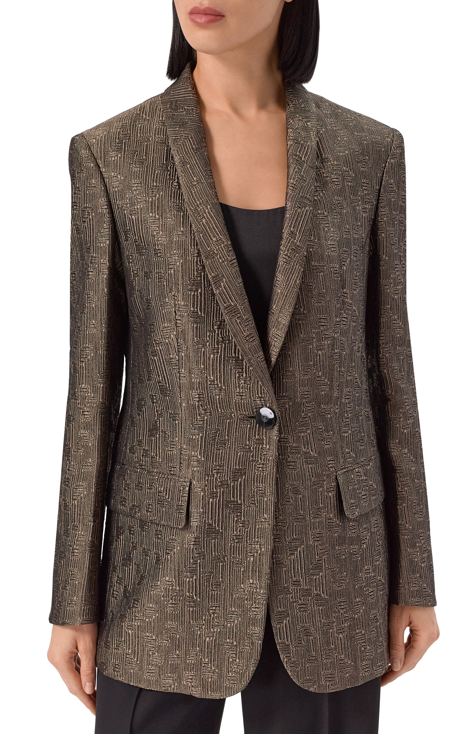 Жакет из шелка и шерсти GIORGIO ARMANI, арт. GW001951/TE16797, фото 3