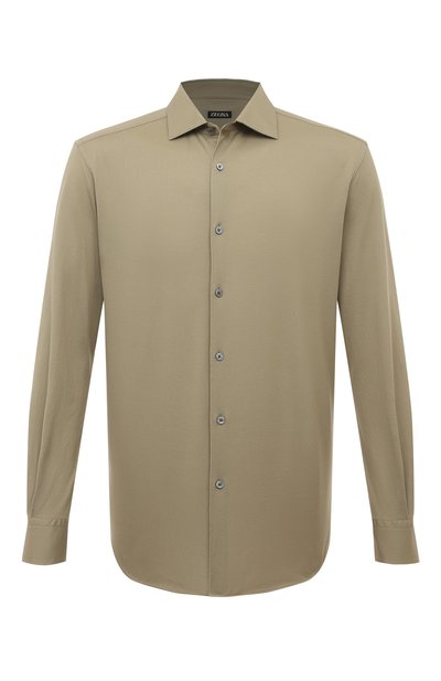 Мужская хлопковая рубашка ZEGNA, арт. UDX18A7/SRF5