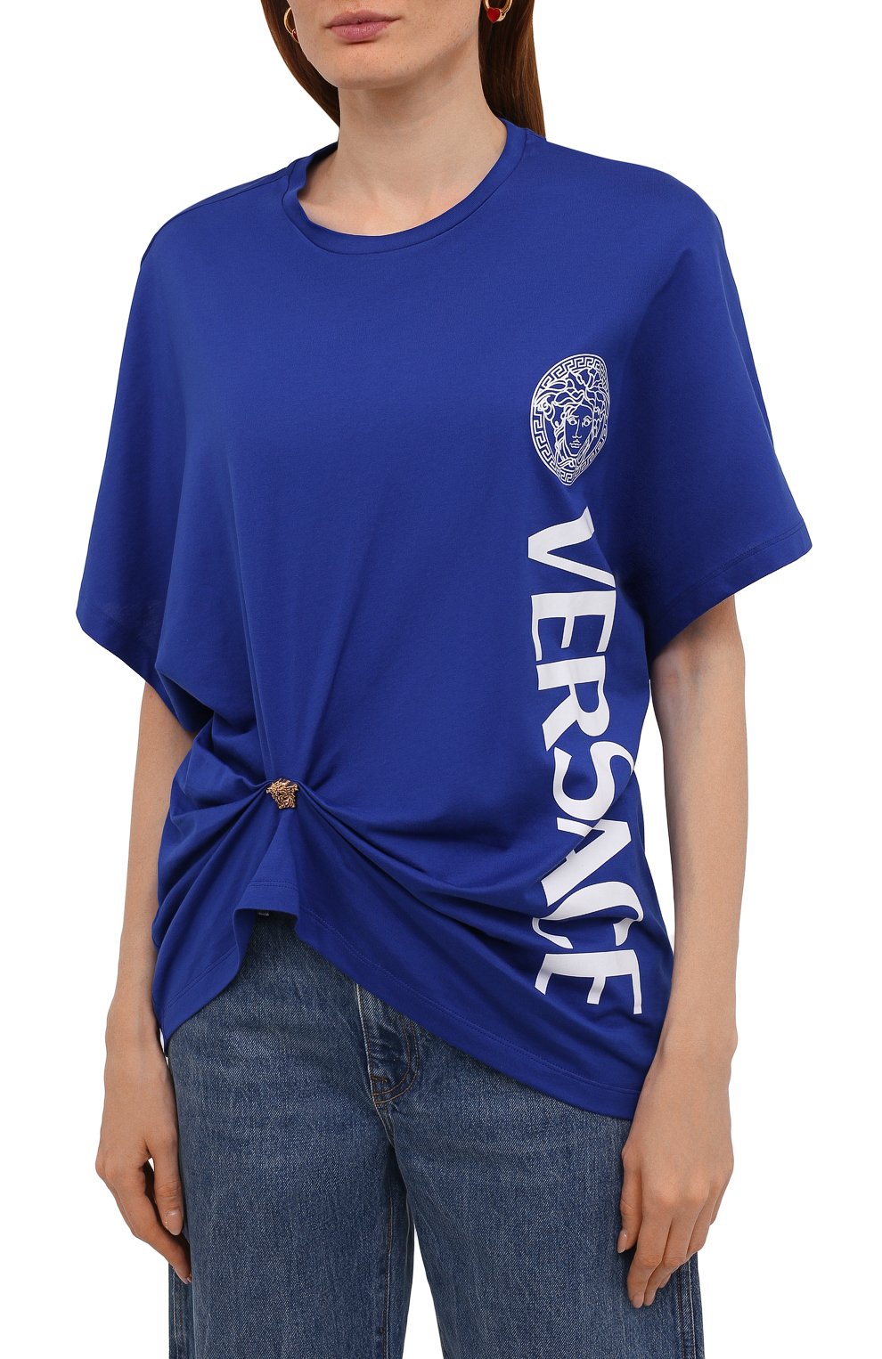 Хлопковая футболка VERSACE, арт. 1001008/1A00603, фото 3