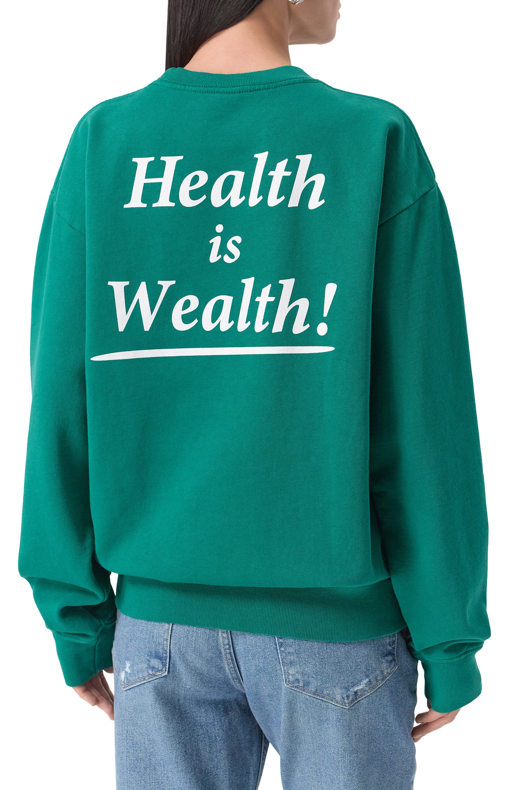 Хлопковый свитшот SPORTY AND RICH, арт. ST071516300GR03, фото 4