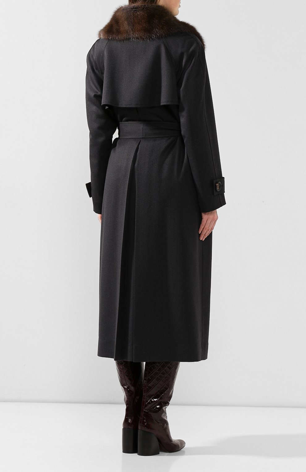 Пальто с меховой подкладкой COLOR TEMPERATURE, арт. 351, фото 4
