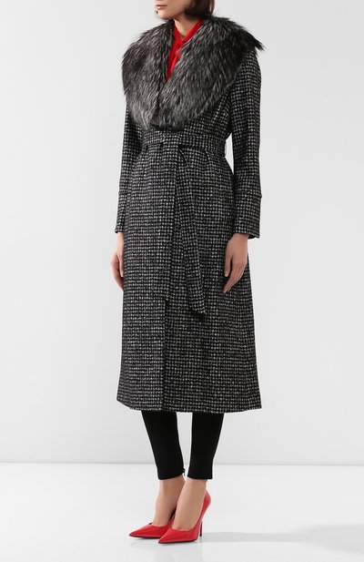 Пальто с меховым воротником DOLCE & GABBANA, арт. F0X16T/FMMEZ, фото 3