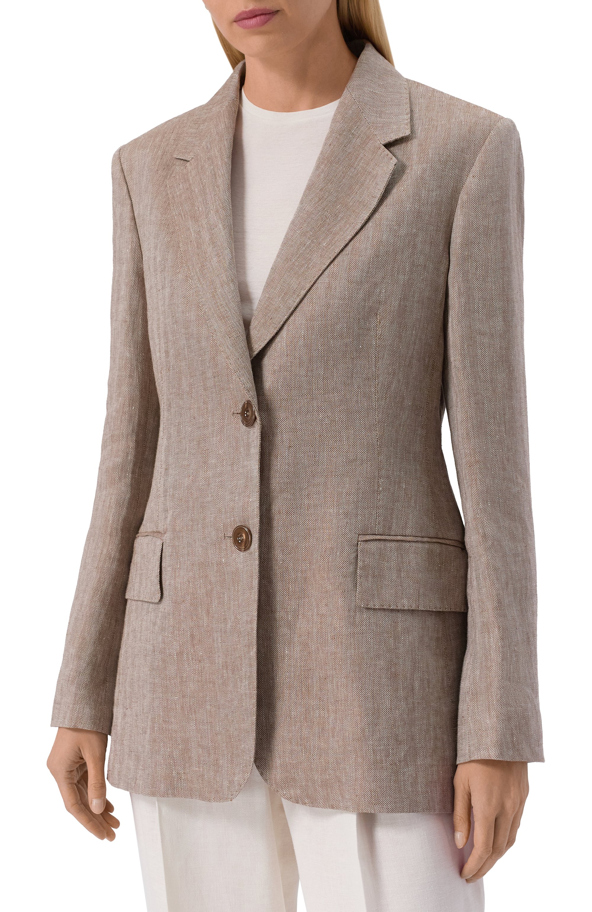 Льняной жакет MAX MARA STUDIO, арт. TES0, фото 3