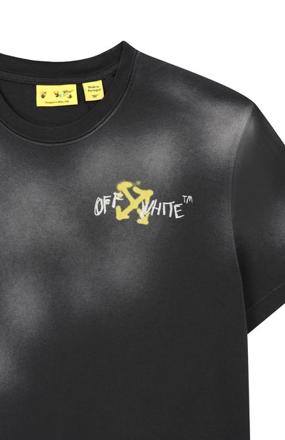 Хлопковая футболка OFF-WHITE, арт. 0BAA002S26JER00F_001, фото 3