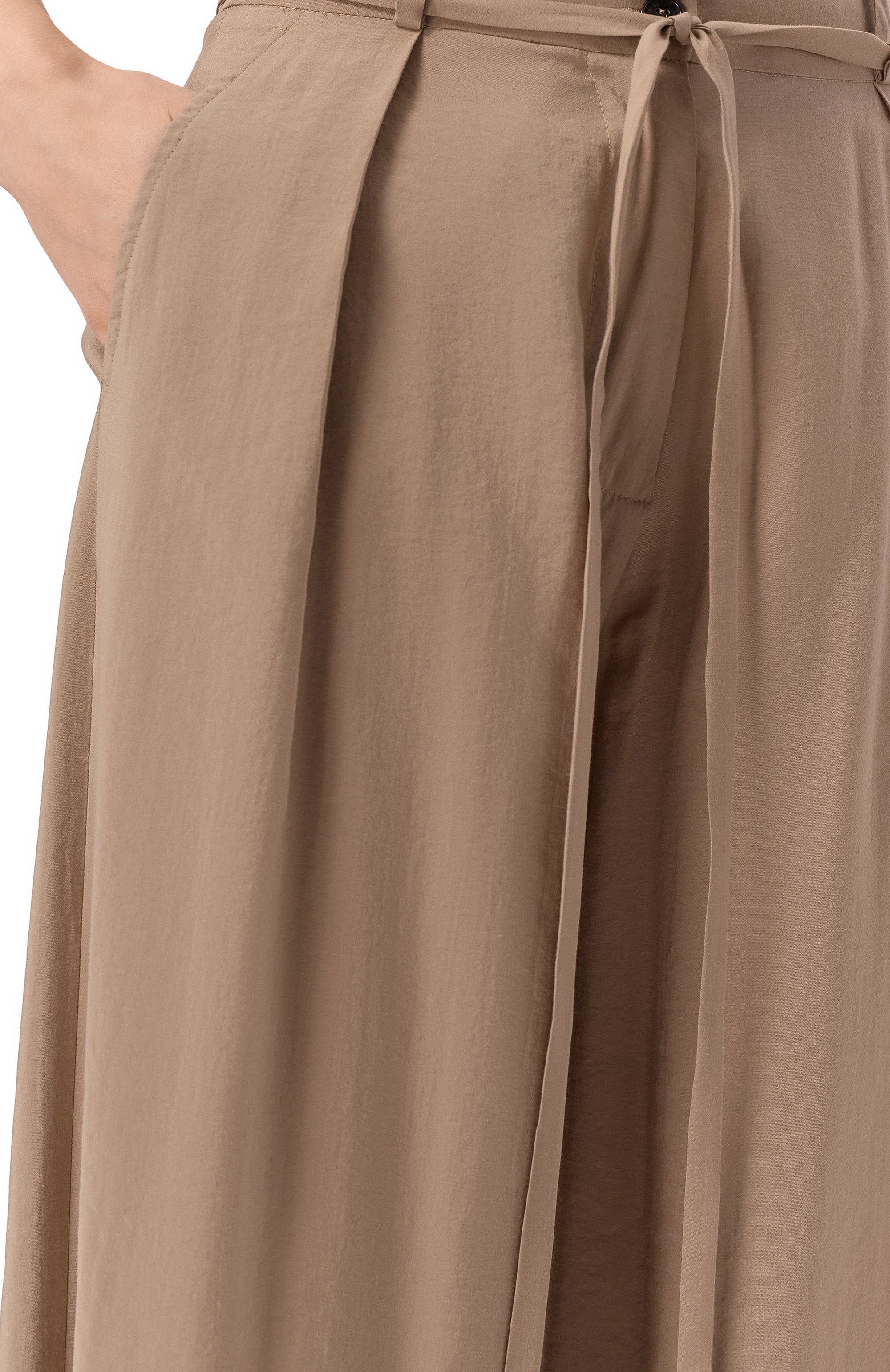 Брюки ISABEL BENENATO бежевого цвета по цене 87550 руб., арт. DW82S25, фото 5 Брюки ISABEL BENENATO, арт. DW82S25, фото 5