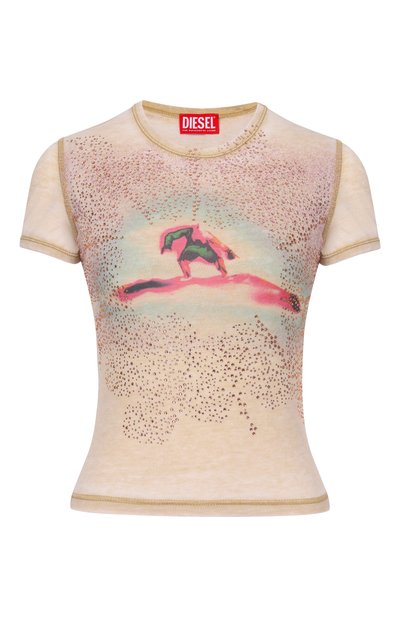 Женская футболка с отделкой стразами DIESEL, арт. A21826/0PLBQ