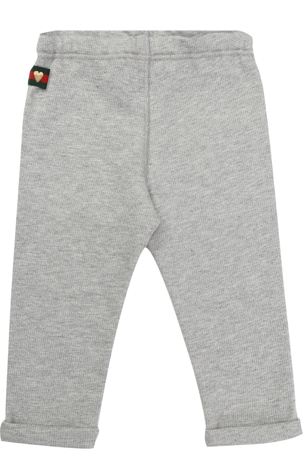 Брюки джерси с отворотами GUCCI серого цвета по цене 15500 руб., арт. 458196/X5N29, фото 1 Брюки джерси с отворотами GUCCI, арт. 458196/X5N29, фото 1