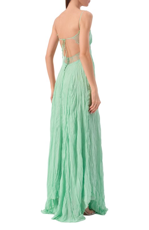 Платье из вискозы Blumarine 2A747A Зелёный  2A747A Фото 3