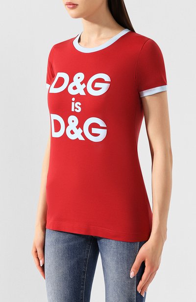 Хлопковая футболка DOLCE & GABBANA, арт. F8H32Z/G7RDG, фото 3