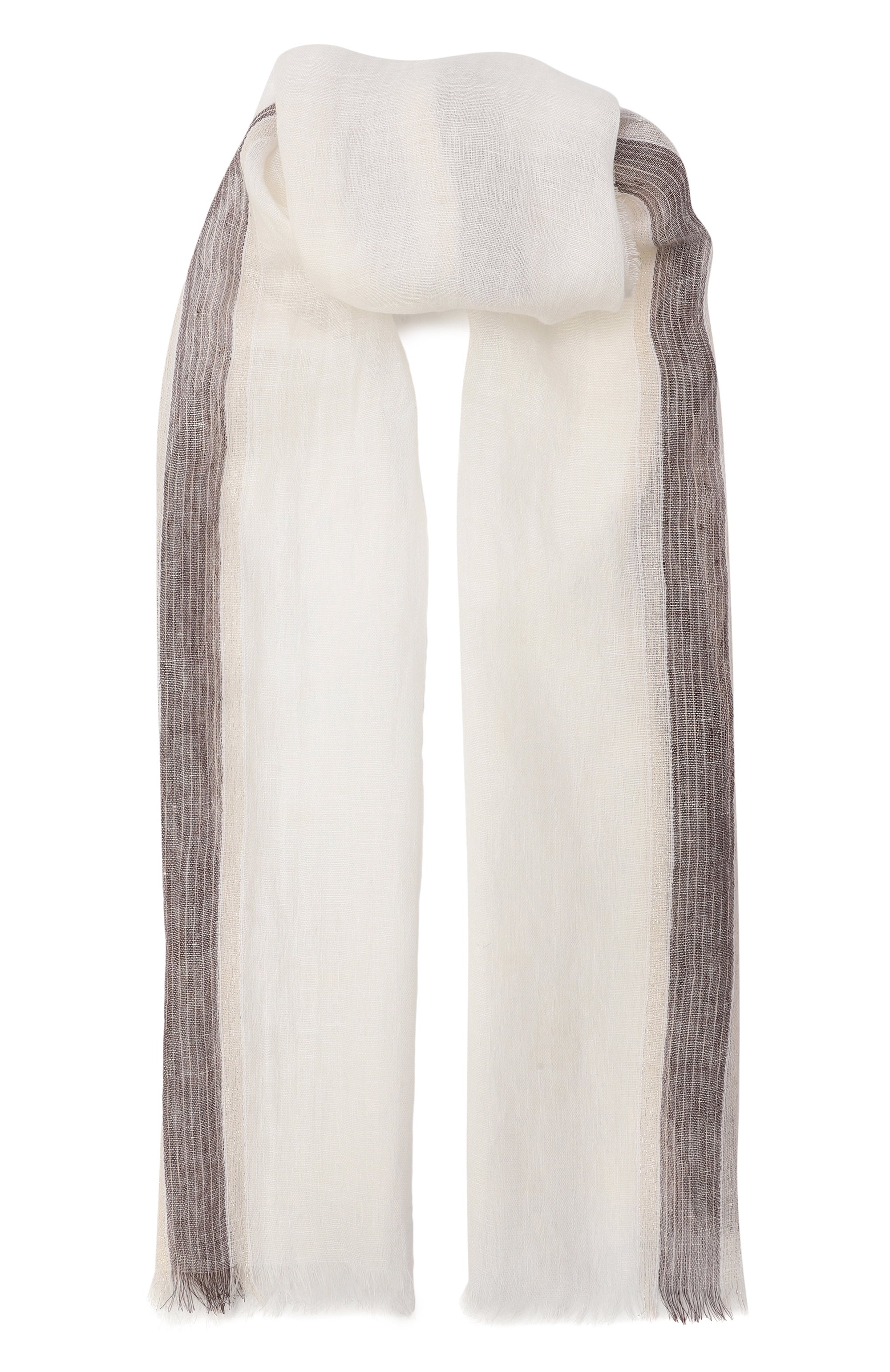 Льняной шарф LORENA ANTONIAZZI, арт. R25275SP08A/9999, фото 1