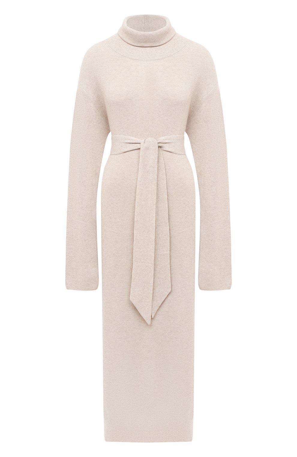 Платье-миди NANUSHKA бежевого цвета по цене 42550 руб., арт. CANAAN_BEIGE_RECYCLED CASHMERE KNIT, фото 1 Платье-миди NANUSHKA, арт. CANAAN_BEIGE_RECYCLED CASHMERE KNIT, фото 1