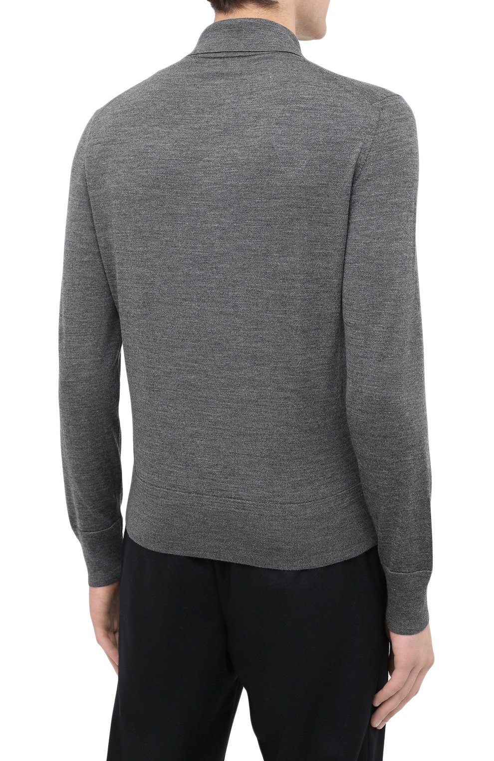 Шерстяное поло TOM FORD серого цвета по цене 99500 руб., арт. BVM94/TFK132, фото 4 Шерстяное поло TOM FORD, арт. BVM94/TFK132, фото 4