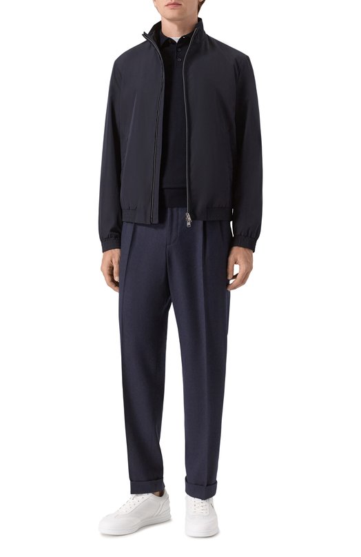 Шерстяные брюки BOSS 50556700 Синий  50556700 Фото 2