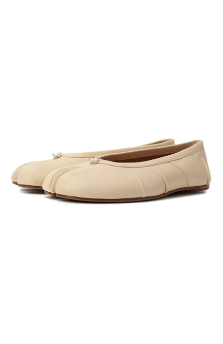 Женские кожаные балетки tabi MAISON MARGIELA кремвого цвета по цене 0 руб., арт. S58WZ0127/P6378 | Фото 1