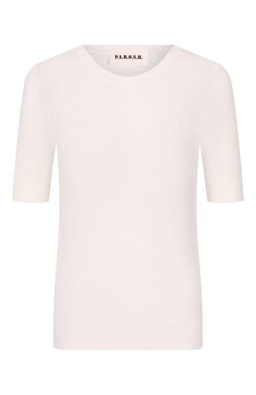 Хлопковый пуловер P.A.R.O.S.H. D540610/CIPRIA26 Белый D540610/CIPRIA26
