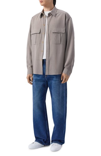 Мужская шерстяная рубашка DOLCE & GABBANA, арт. G50J2T/HU2BP