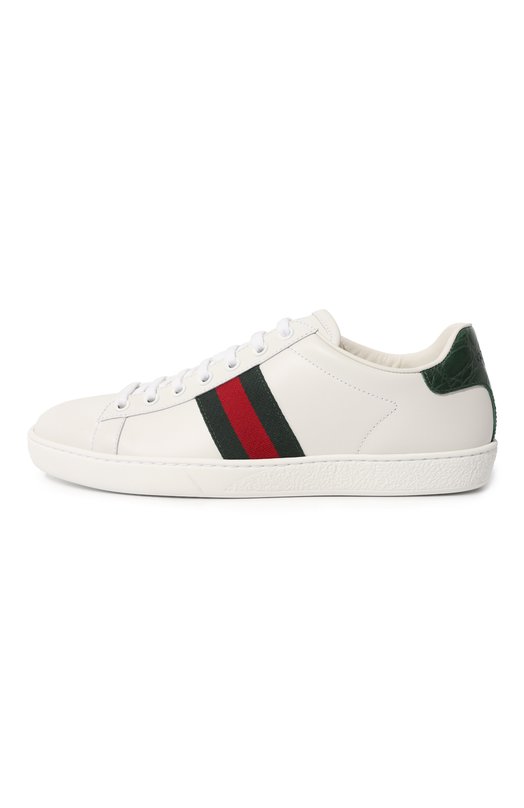 фото Кожаные кеды new ace gucci