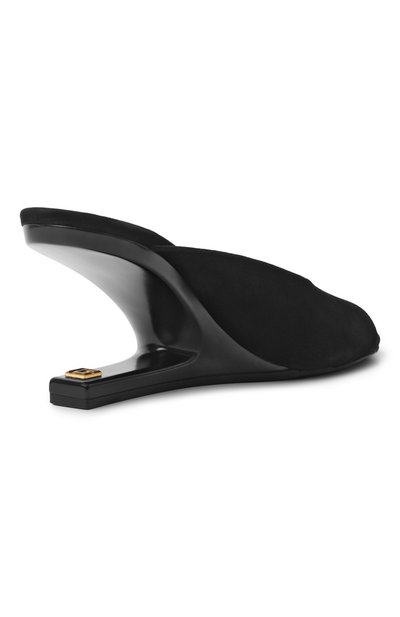 Замшевые мюли no wedge 75 BALMAIN, арт. GN0UR243/LCMK, фото 5