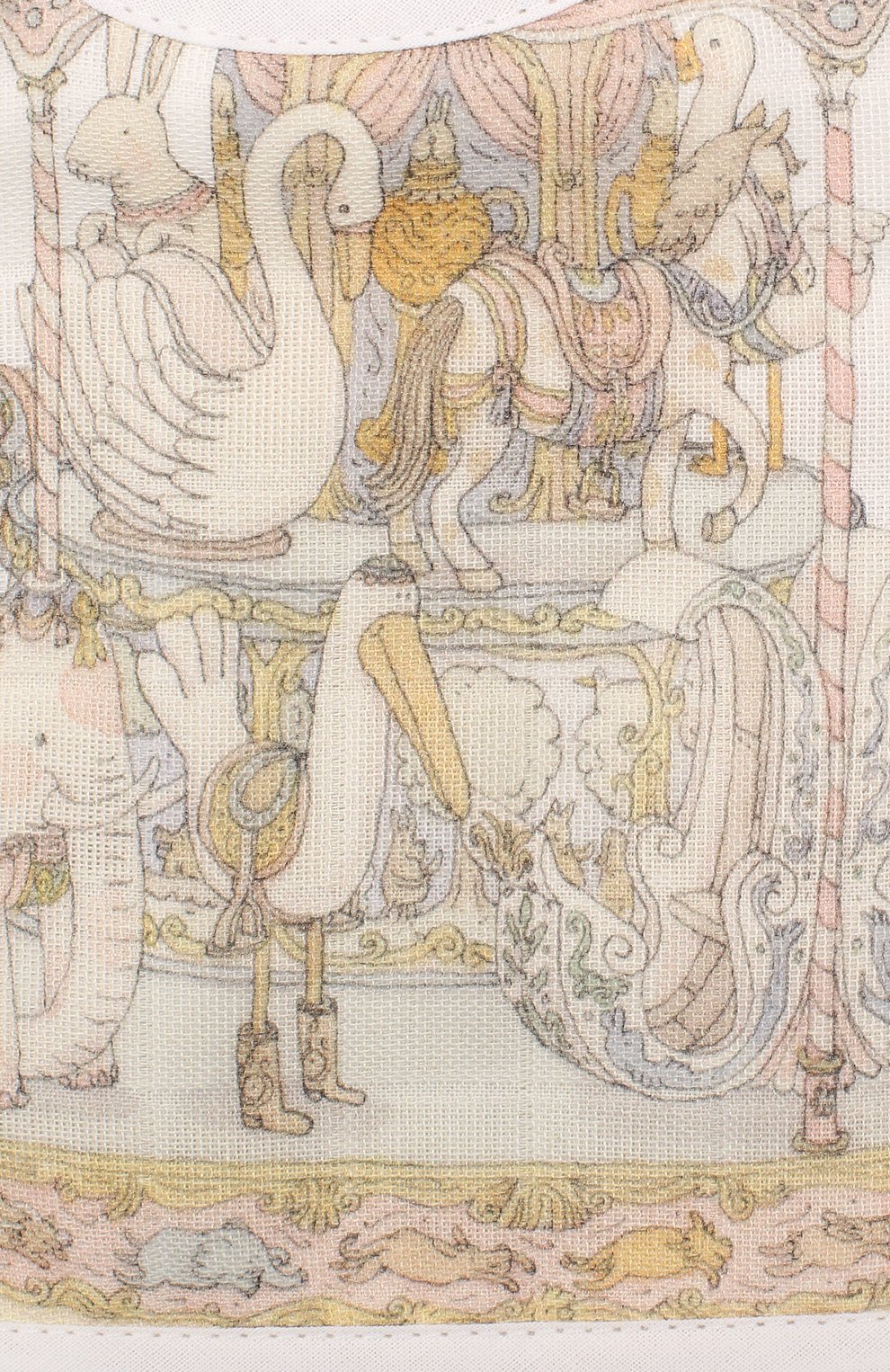 Хлопковый нагрудник ATELIER CHOUX, арт. SMALL BIB-CAR0USSEL-G0LD SNAPS, фото 3