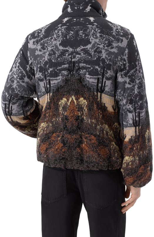 Бомбер из хлопка и шерсти Laneus F5LAMAKJ160 Серый  F5LAMAKJ160 Фото 4