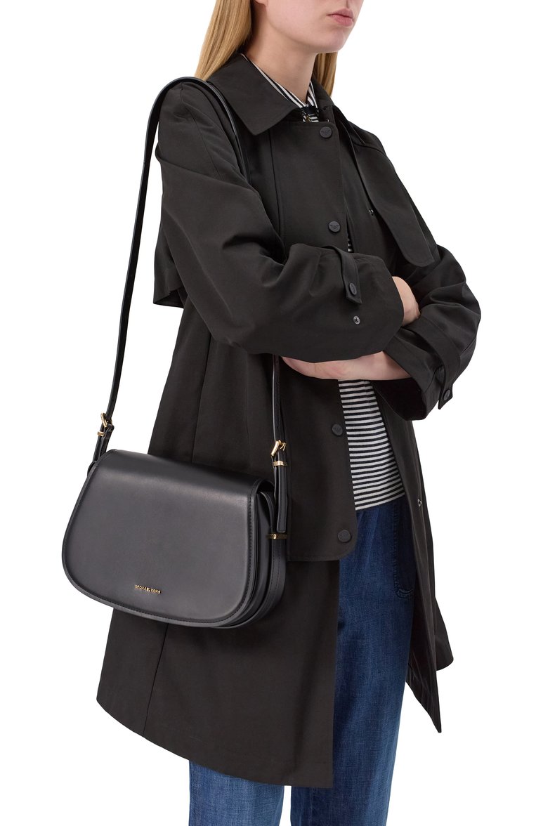 Женская сумка lydia MICHAEL MICHAEL KORS черного цвета, арт. 30R5GL0M2L | Фото 2 (Размер: medium; Материал: Натуральная кожа)
