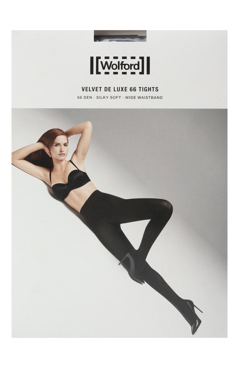 Женские колготки WOLFORD черного цвета, арт. 14775. | Фото 1 (Материал внешний: Синтетический материал; Нос: Не проставлено)