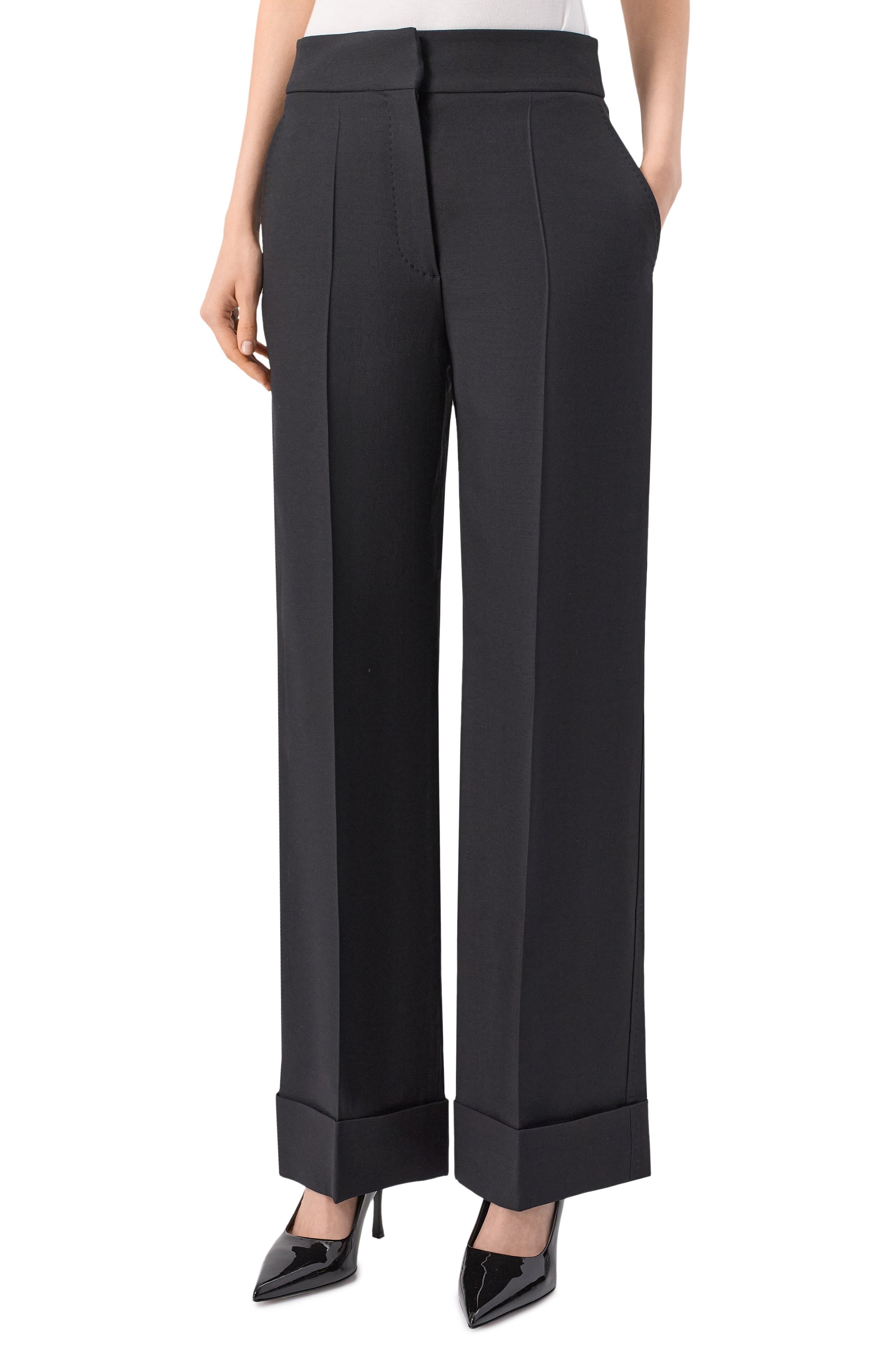 Брюки из шерсти и шелка VALENTINO, арт. 7B3RB6N71CF, фото 3