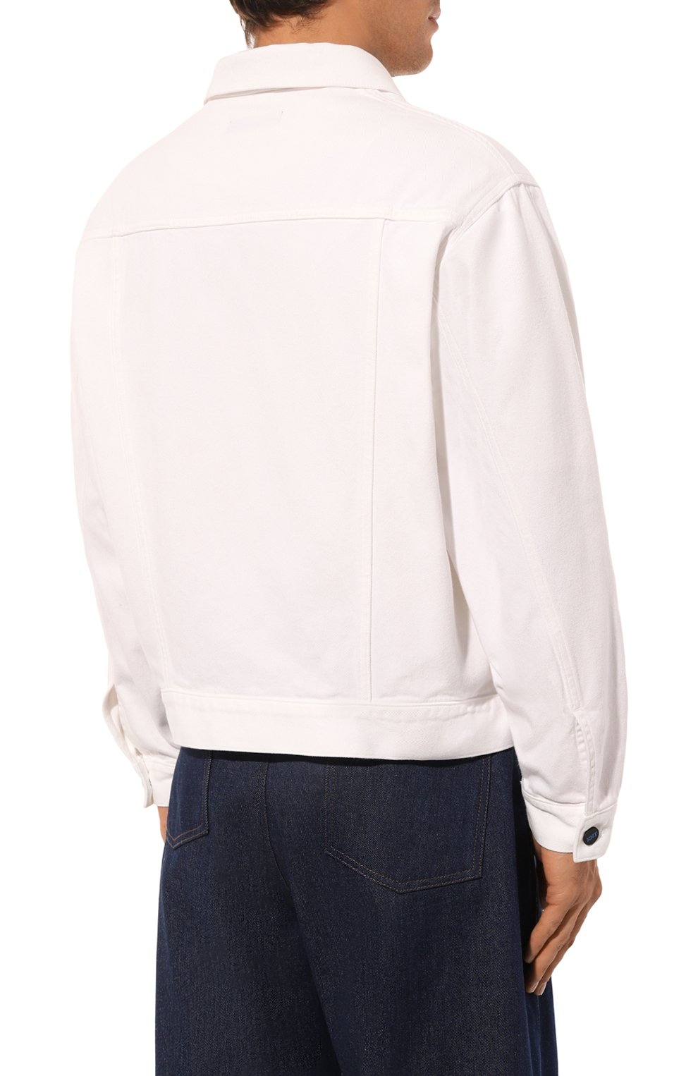 Джинсовая куртка KITON кремового цвета по цене 151000 руб., арт. UGKH067K0707D03_SET, фото 5 Джинсовая куртка KITON, арт. UGKH067K0707D03_SET, фото 5