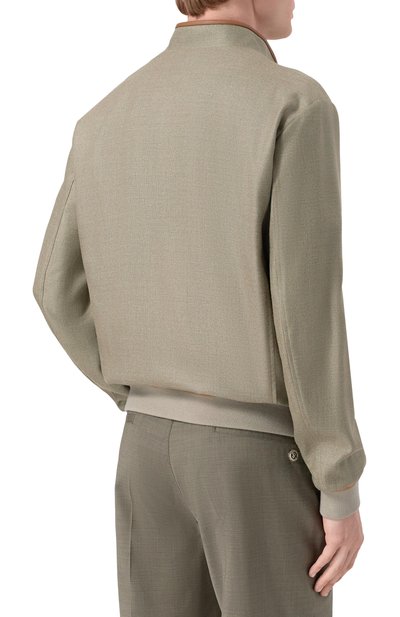 Бомбер из шелка и шерсти STEFANO RICCI, арт. M7J6100110/KL003U_001, фото 4