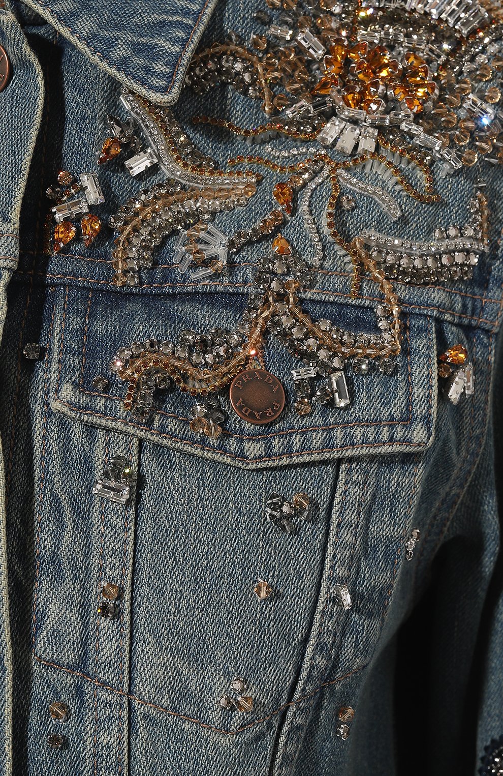 Джинсовая куртка PRADA, арт. GFB281-1ZWC-F0008-212, фото 5