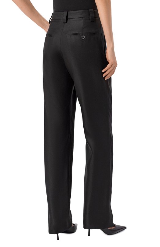 Шелковые брюки MVST M25.1PW.T003/ZEGNA Чёрный  M25.1PW.T003/ZEGNA Фото 4