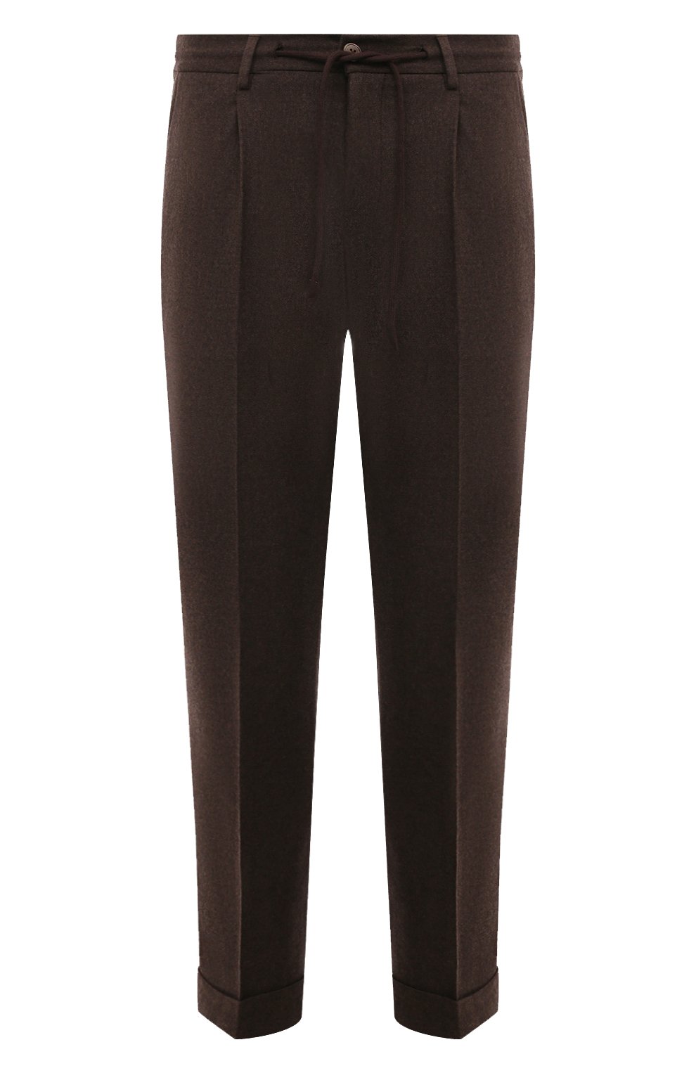 Шерстяные брюки GRAN SASSO коричневого цвета по цене 44600 руб., арт. 76115/51306, фото 1 Шерстяные брюки GRAN SASSO, арт. 76115/51306, фото 1