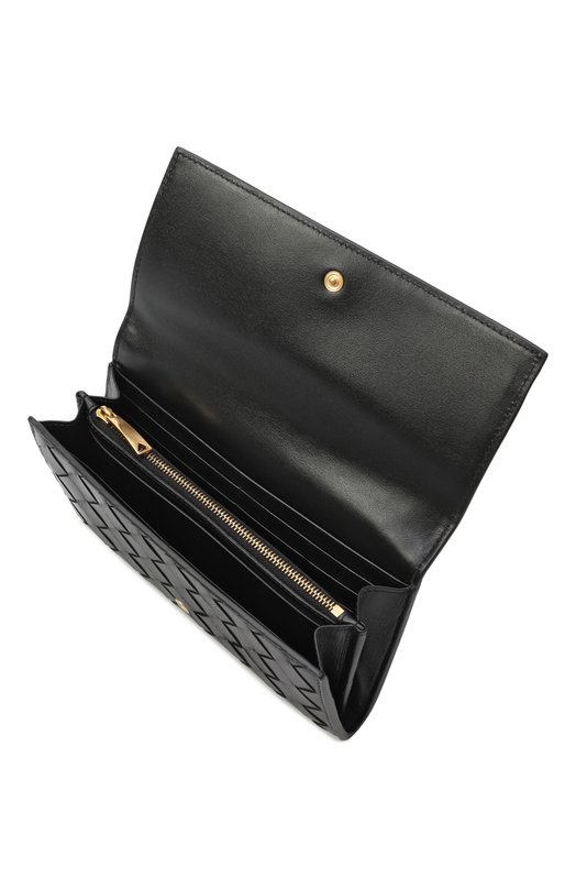 Кожаное портмоне Bottega Veneta 814671/VCPP3 Чёрный  814671/VCPP3 Фото 3