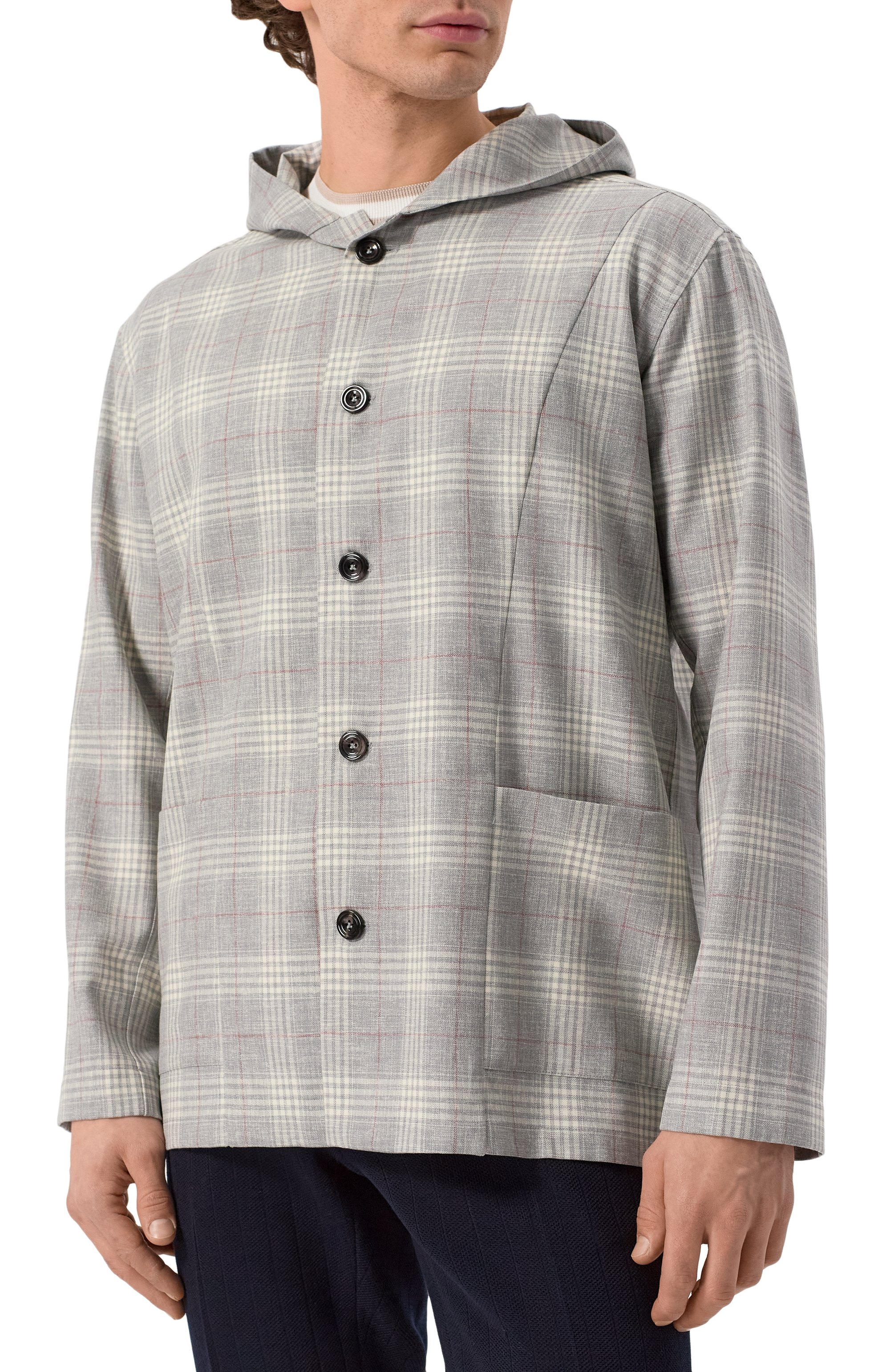 Шерстяная рубашка KITON, арт. UMCLUCAK0624E03, фото 3