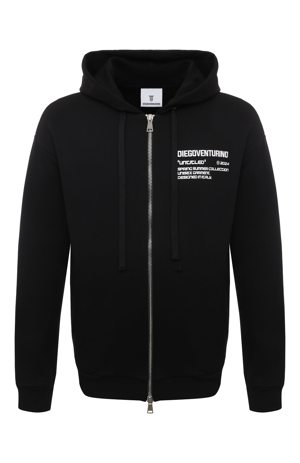 Хлопковая толстовка DIEGO VENTURINO, арт. D3S4FLZBASIC2, фото 1