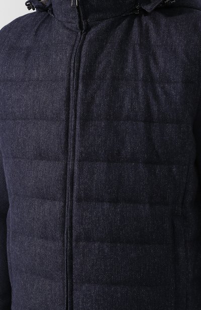 Пуховый жилет на молнии с капюшоном LORO PIANA, арт. FAI3790, фото 5