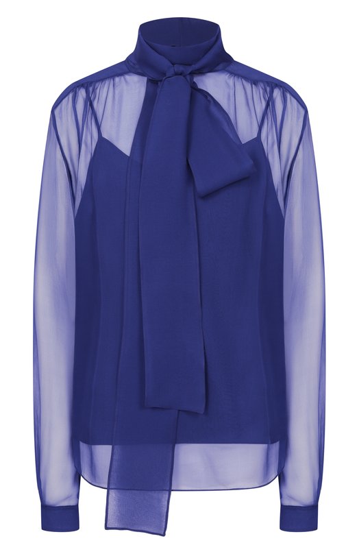 Шелковая блузка MVST M26.2PW.B010/F136 Синий M26.2PW.B010/F136