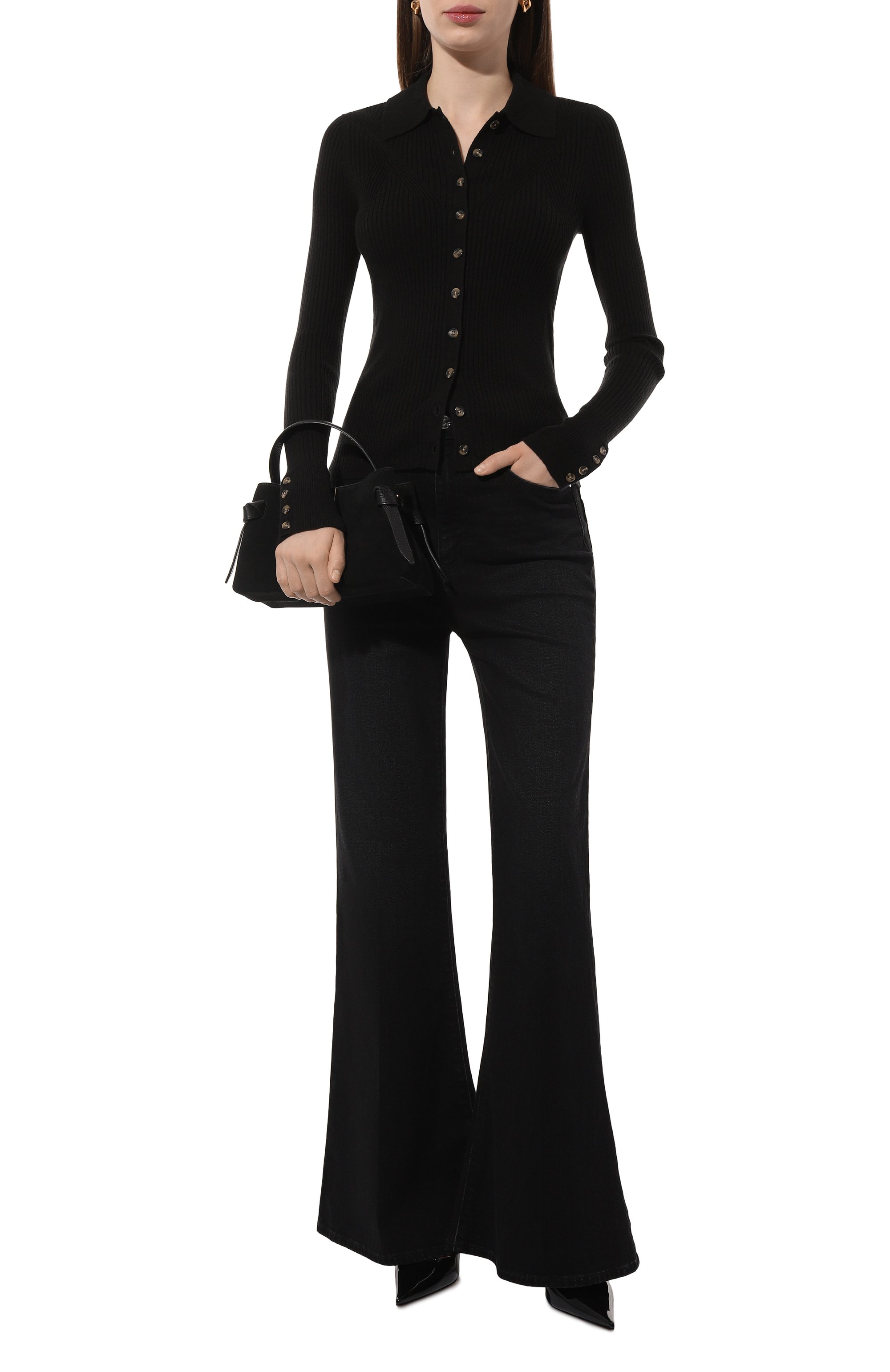 Кардиган PAIGE черного цвета по цене 40900 руб., арт. 5459J60-1086, фото 2 Кардиган PAIGE, арт. 5459J60-1086, фото 2