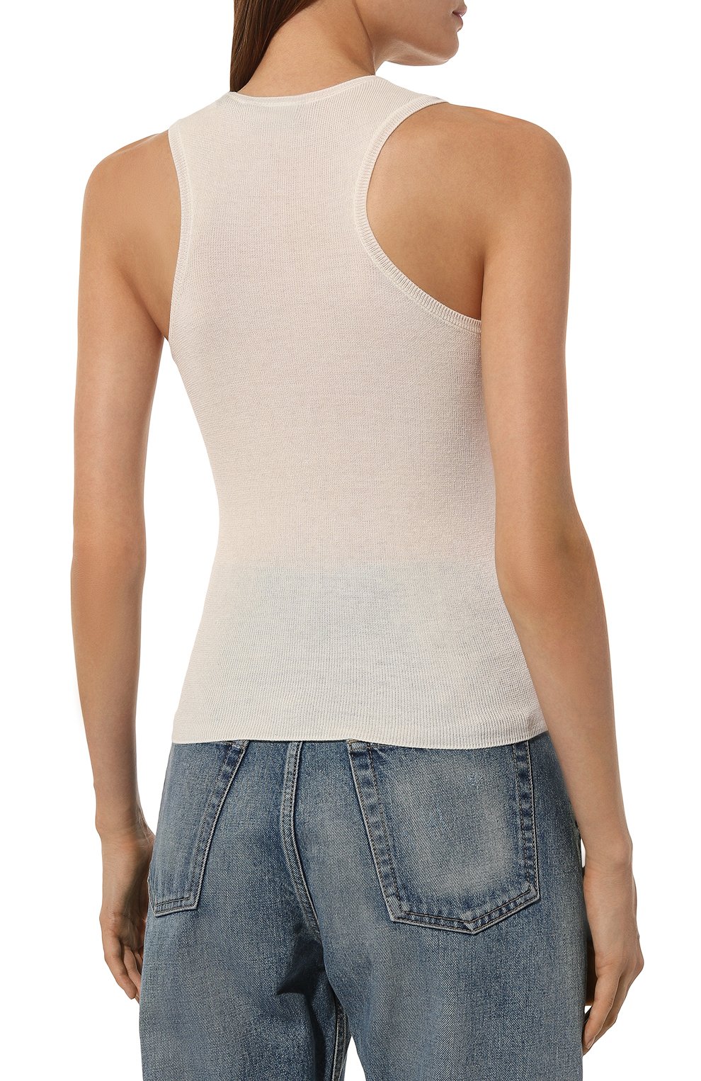 Майка из хлопка и шелка JACOB LEE, арт. WKT040SS24IV, фото 4