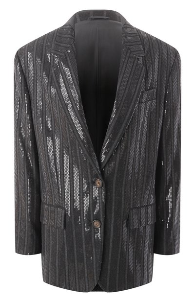 Женский жакет с отделкой пайетками BRUNELLO CUCINELLI, арт. MB0097174