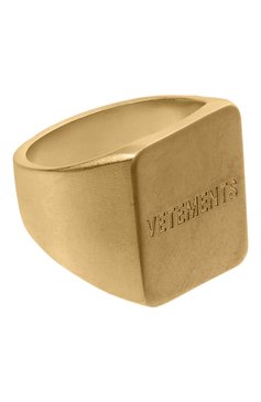 Мужского кольцо VETEMENTS золотого цвета, арт. UE63RI200G 5100 BRASS | Фото 1 (Региональные ограничения белый список (Axapta Mercury): Не проставлено; Нос: Не проставлено; Материал: Металл)