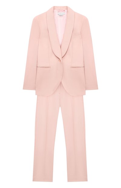 Шерстяной костюм STELLA MCCARTNEY розового цвета по цене 27400 руб., арт. 601407/SPKB5, фото 1 Шерстяной костюм STELLA MCCARTNEY, арт. 601407/SPKB5, фото 1