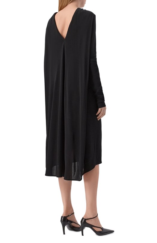 Платье из вискозы TOTEME 254-WRD0268-FB0497 Чёрный  254-WRD0268-FB0497 Фото 4