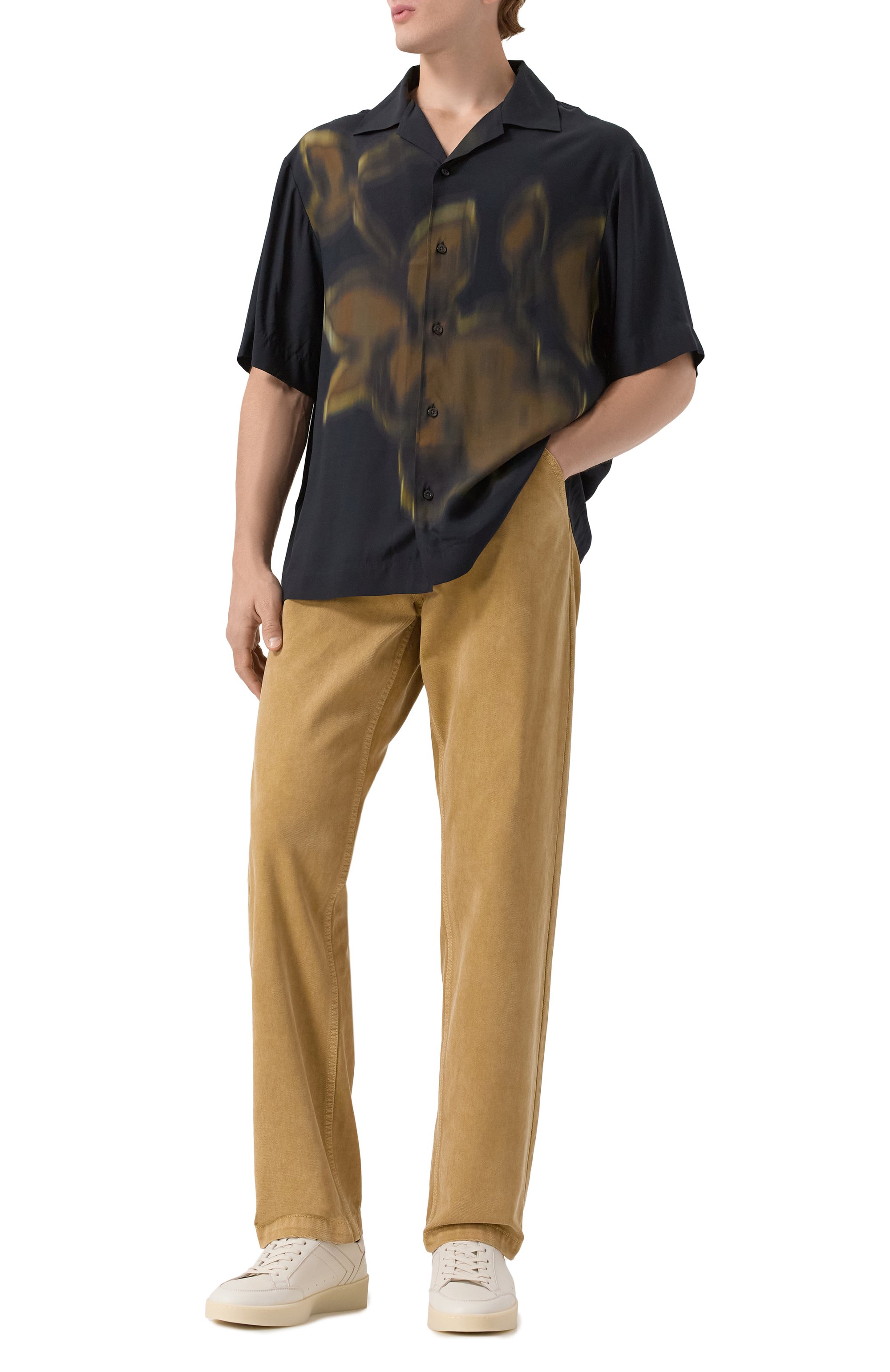 Джинсы BOSS ORANGE бежевого цвета по цене 26950 руб., арт. 50544643, фото 2 Джинсы BOSS ORANGE, арт. 50544643, фото 2