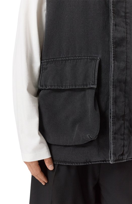 Джинсовый жилет Ann Demeulemeester B0013121/FA039 Серый  B0013121/FA039 Фото 5