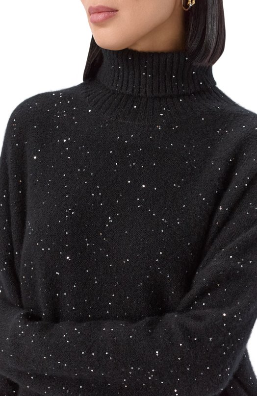Свитер из кашемира и хлопка Addicted NY102-1 Чёрный  NY102-1 Фото 5