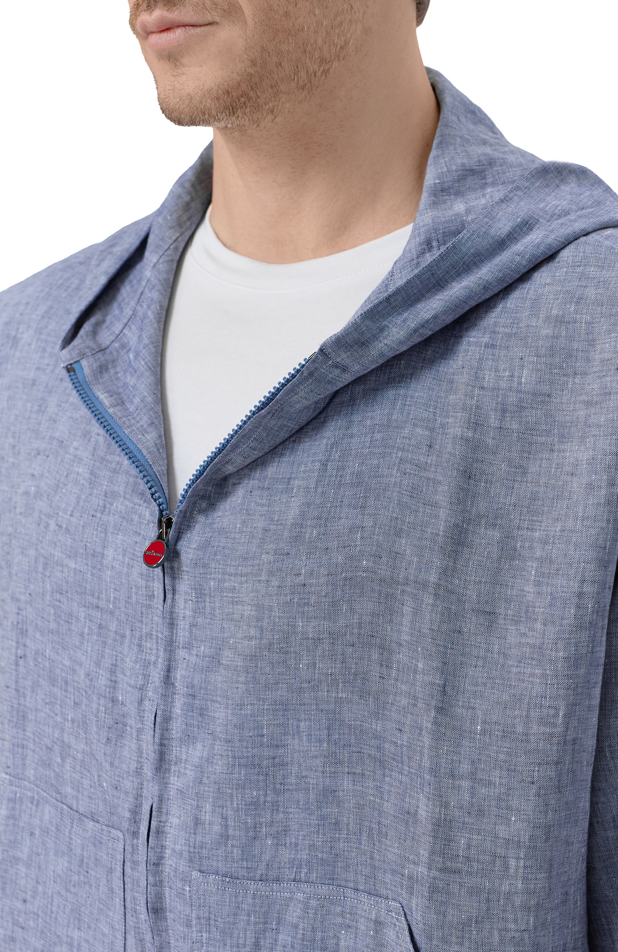 Льняная куртка-рубашка KITON, арт. UMC015H09613, фото 5