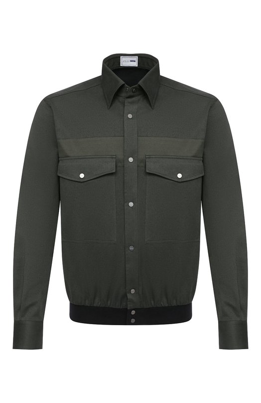 Хлопковая рубашка Zilli Sport MFU-7061-0002/0004/05/06 Зелёный MFU-7061-0002/0004/05/06