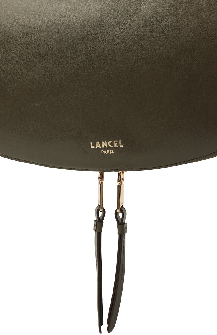 Женская сумка origami medium LANCEL хаки цвета, арт. A12528 | Фото 3 (Размер: medium; Материал: Натуральная кожа)