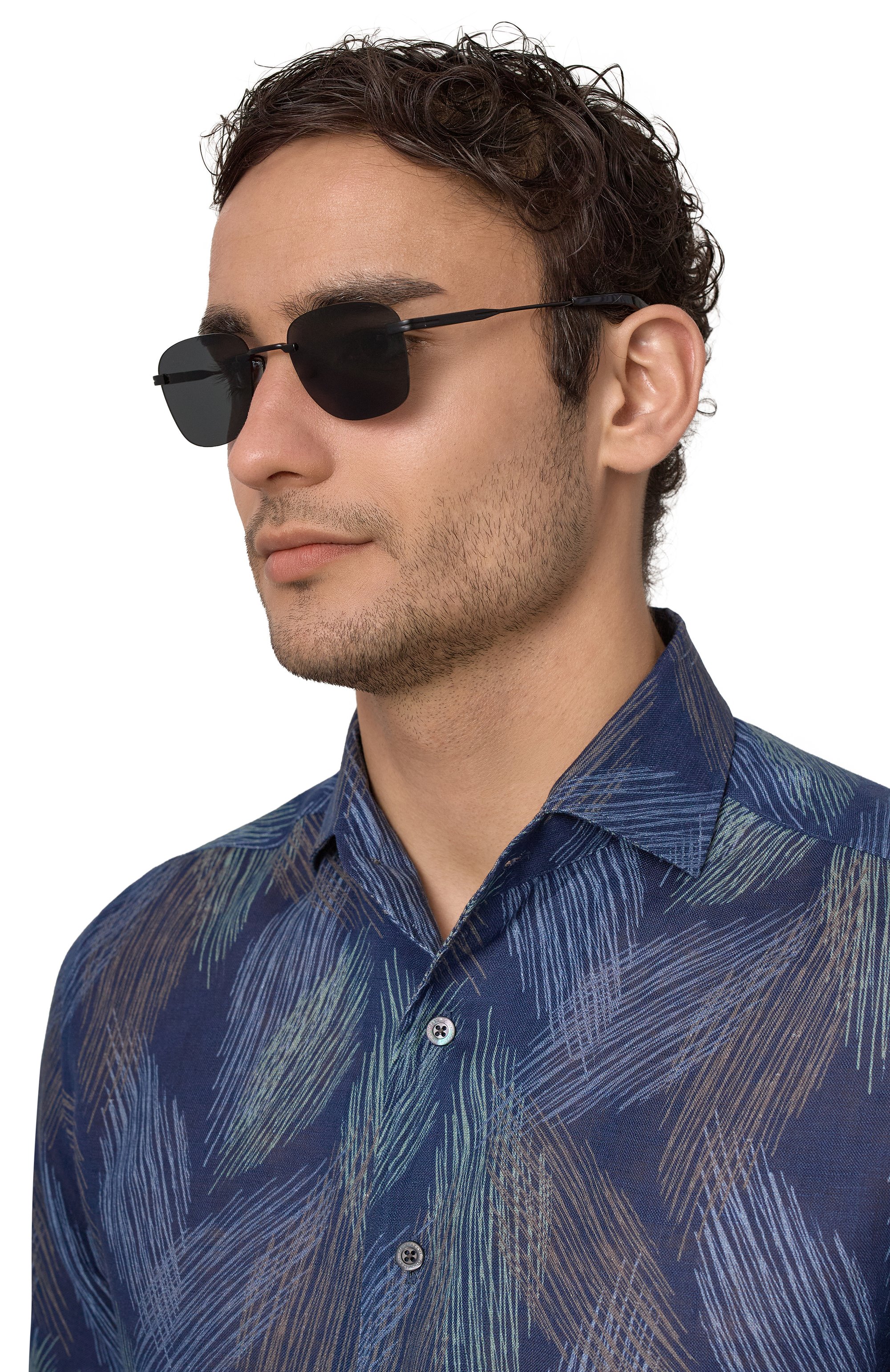 Солнцезащитные очки SAINT LAURENT черного цвета по цене 52200 руб., арт. SL 744 SUN 001, фото 2 Солнцезащитные очки SAINT LAURENT, арт. SL 744 SUN 001, фото 2